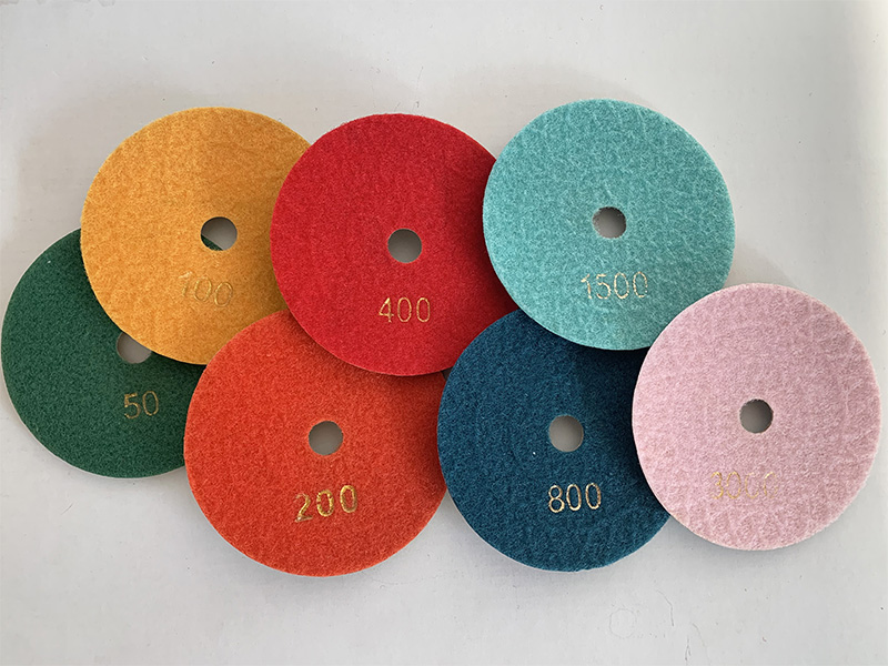 whole series of stone polishing pads
