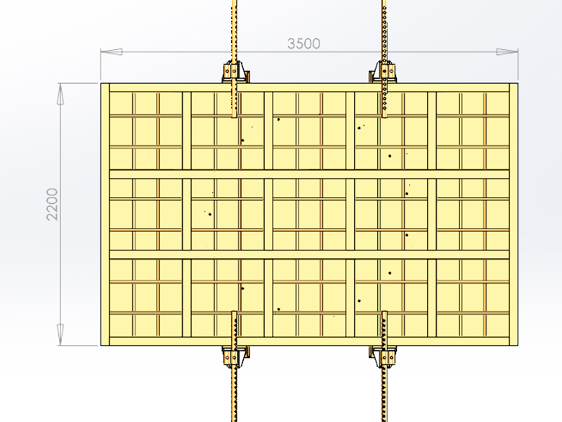 heavy-duty channel steel stone platform