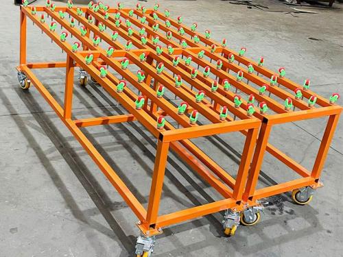 steel frame stone transport cart