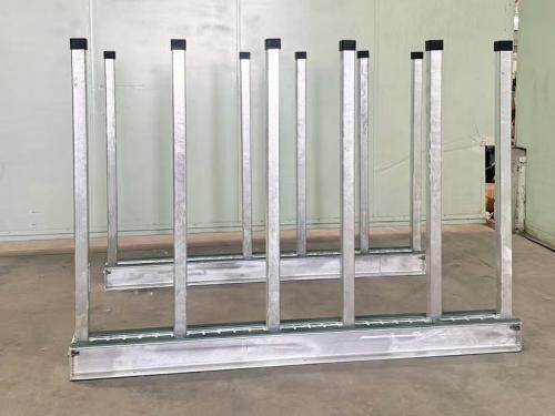 Stone slab warehouse storing rack