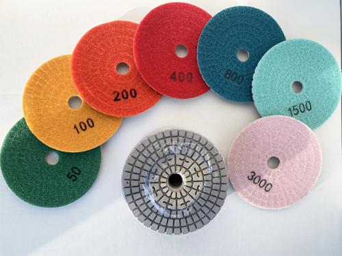 4'' stone polishing pads