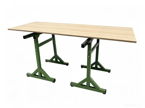 Portable steel stand for stone fabrication