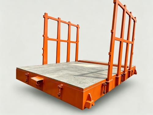 Heavy-duty transportation trolley for stone block cutting